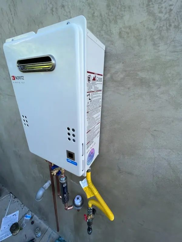 Tankless water heater installation for Lakefront homes