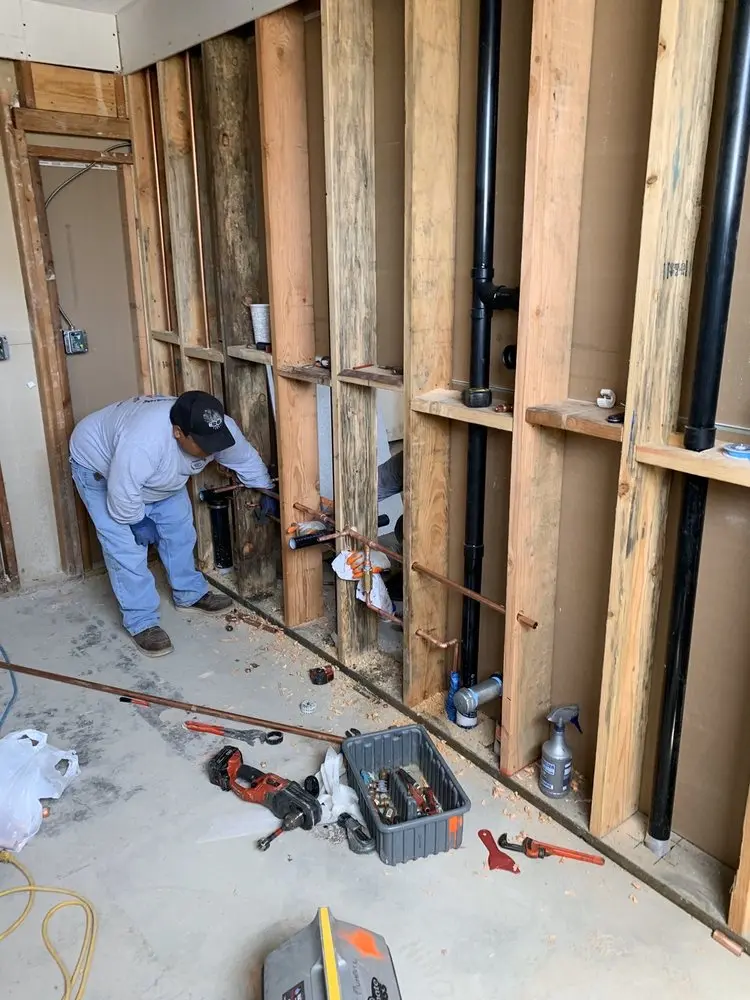 Commercial rough-in plumbing for Water Heater Replacement in Lakefront